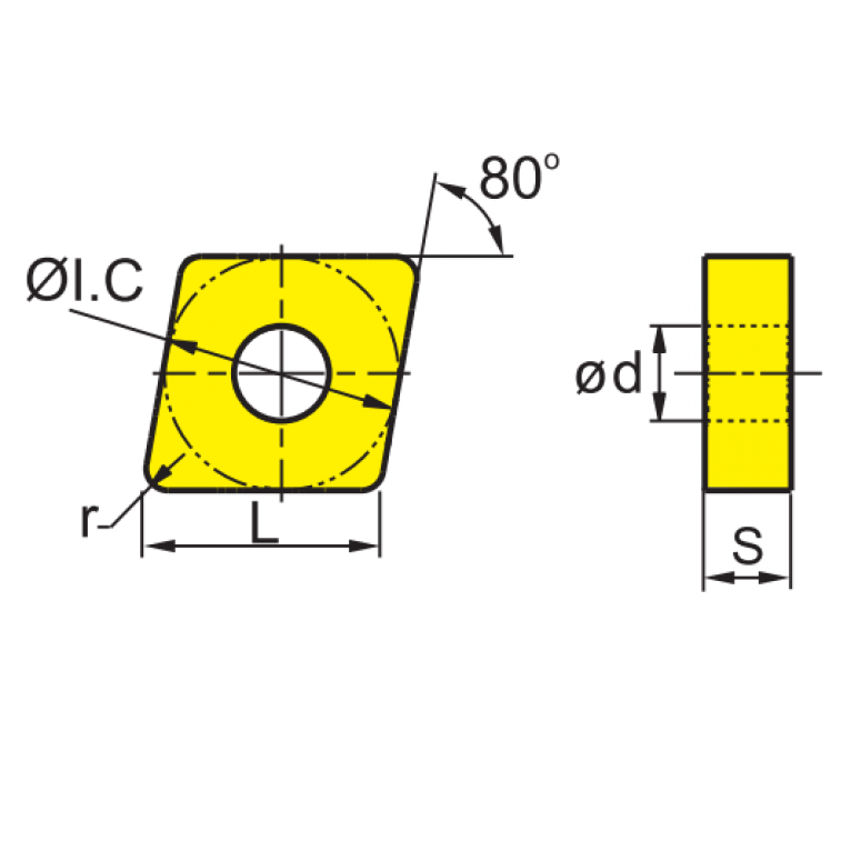 CNMG120412-DF YBC152 Токарная пластина ZCC-CT