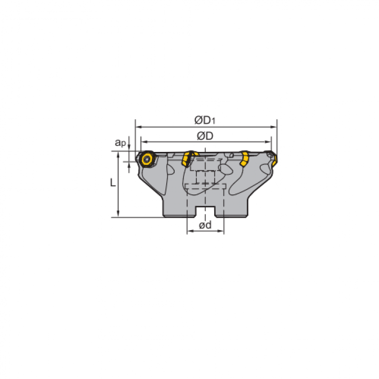 FMA04-100-A32-OD06-07C Корпус фрезы ZCC-CT