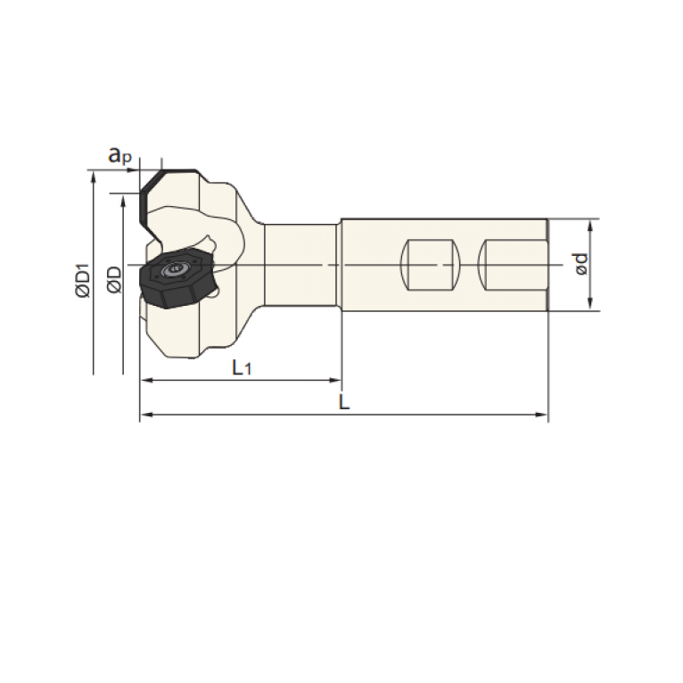 FMA07-040-XP25-ON06-03 Корпус фрезы ZCC-CT