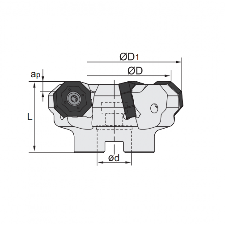 FMA07-050-A22-ON06-05 Корпус фрезы ZCC-CT