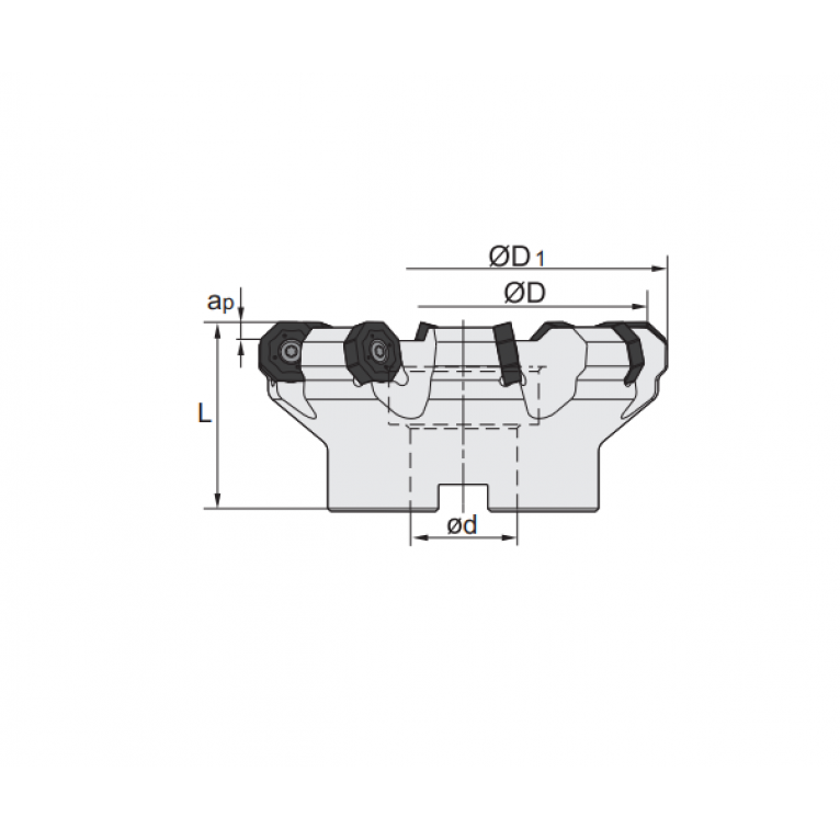 FMA07-125-B40-ON06-09 Корпус фрезы ZCC-CT