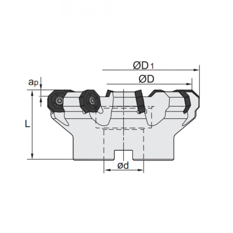 FMA07-100-B32-ON08-07C Корпус фрезы ZCC-CT