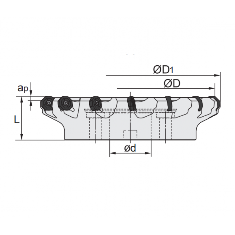 FMA07-160-C40-ON08-10 Корпус фрезы ZCC-CT