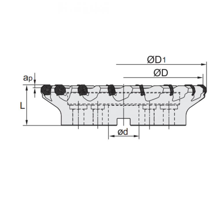 FMA07-315-D60-ON06-17 Корпус фрезы ZCC-CT