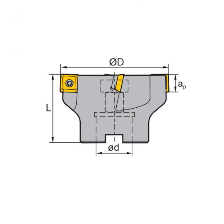 FMP02-063-A22-SE09-06 Корпус фрезы ZCC-CT