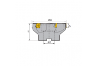 FMP02-100-B32-SE12-05 Корпус фрезы ZCC-CT