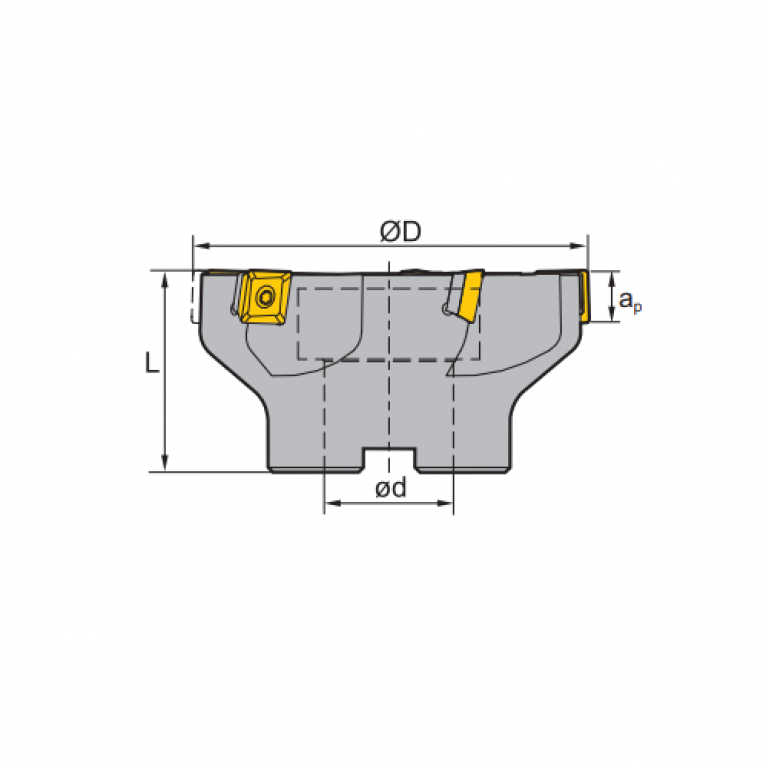 FMP02-100-B32-SE12-07 Корпус фрезы ZCC-CT
