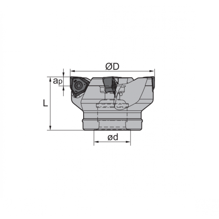 FMP12-063-A22-WN08-05C Корпус фрезы ZCC-CT