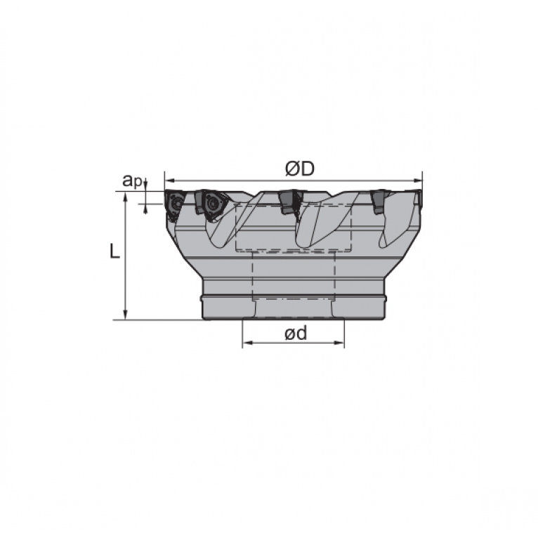 FMP12-100-B32-WN08-06C Корпус фрезы ZCC-CT
