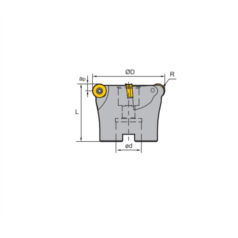FMR02-080-A27-RC20-04C(FB) Корпус фрезы ZCC-CT