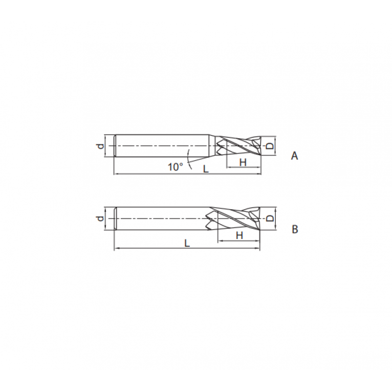 GM-2F-D11.0 Фреза твердосплавная ZCC-CT