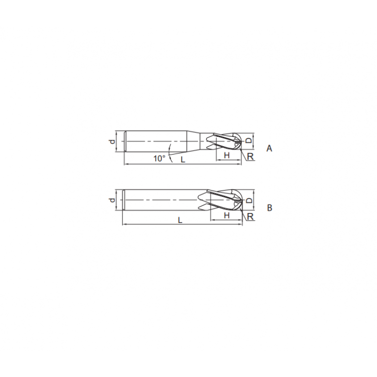 GM-4B-R7.0 Фреза твердосплавная ZCC-CT
