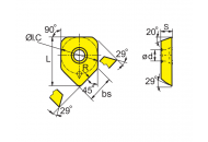 SEET12T3-W YBG205 Фрезерная пластина ZCC-CT