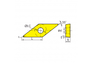VBMT110204-XF YBC103 Токарная пластина ZCC-CT
