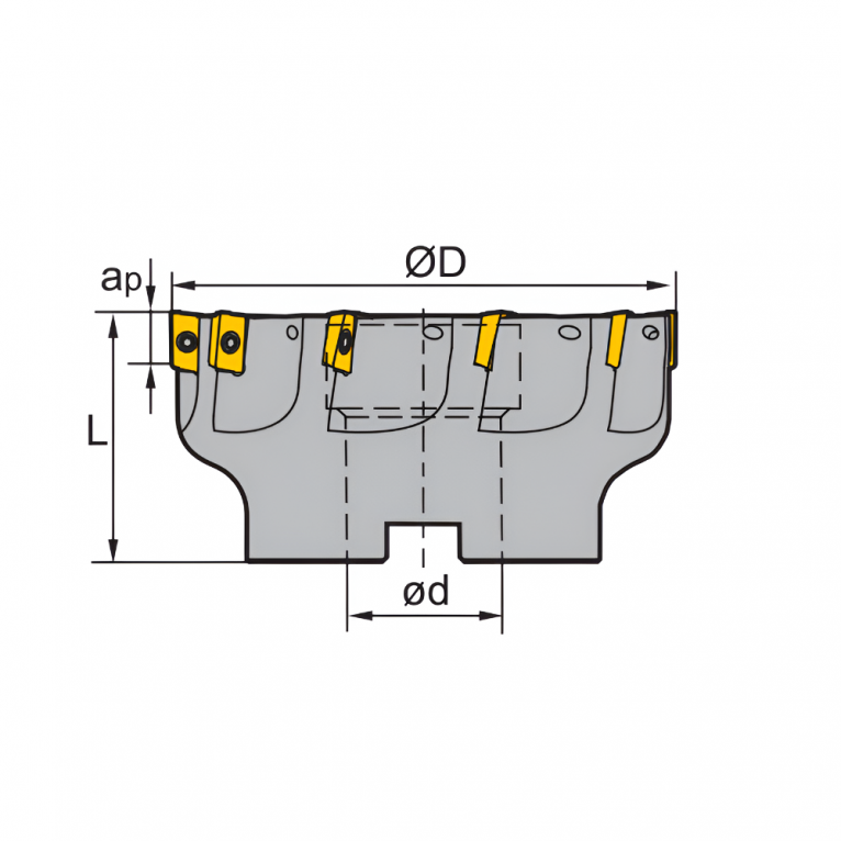 EMP02-100-B32-AP16-08 Корпус фрезы ZCC-CT