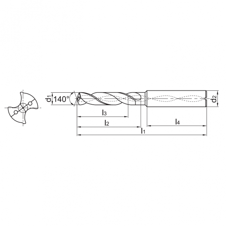 1534SU03C-0330 Сверло твердосплавное 3.3 мм ZCC-CT