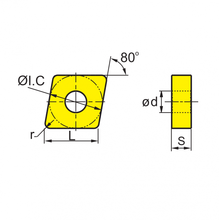 CNMG120408-EG YBG205 Токарная пластина ZCC-CT